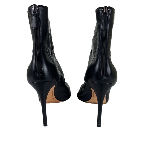 Alexandre Birman Suzana Ruched Leather Booties - Picture 12 of 15